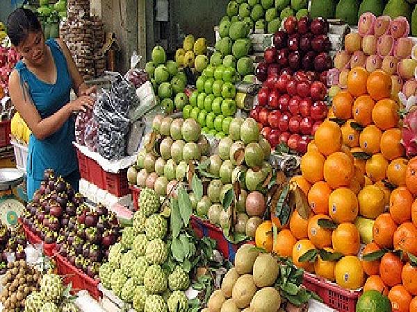 Giá nhiều mặt hàng hoa quả tăng cao